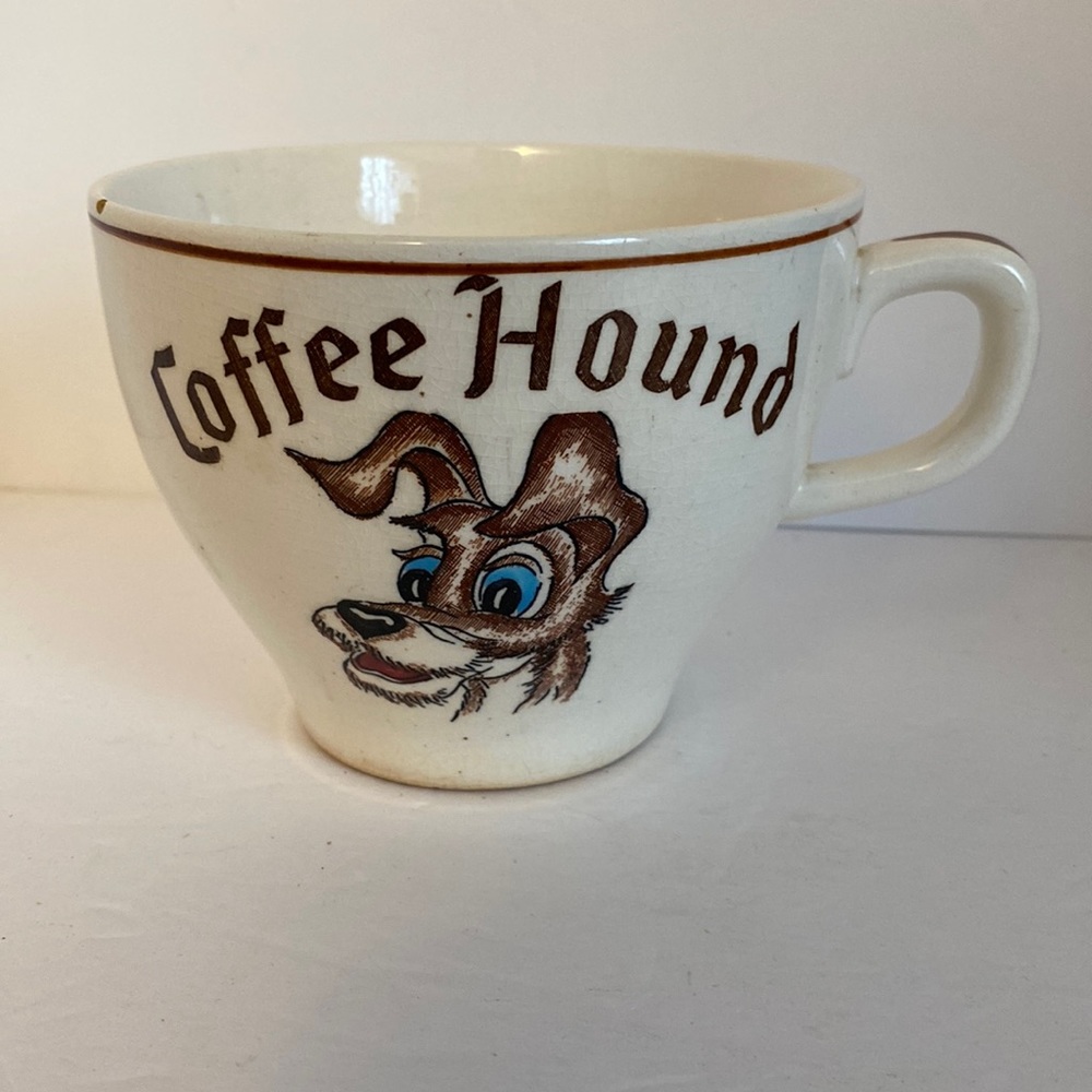 Vintage Coffee Hound Oversized Mug